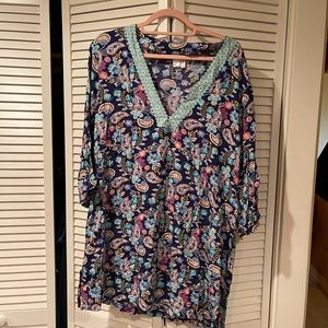 Paisley beach cover up